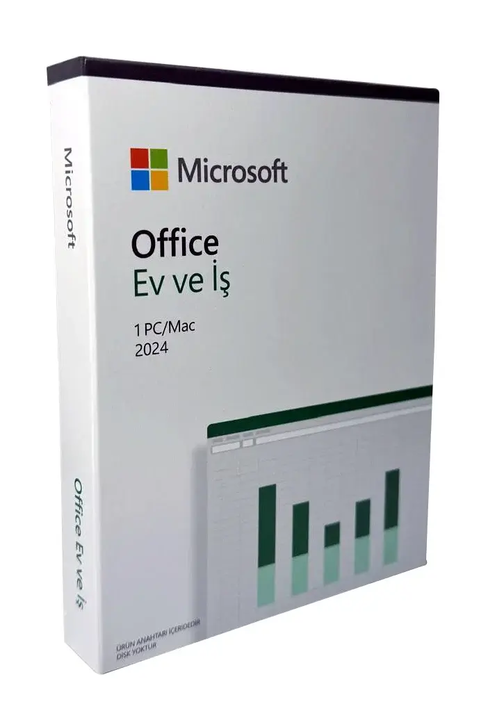 Microsoft Office 2024 Ev ve İş Türkçe Kutu + win 11 00159