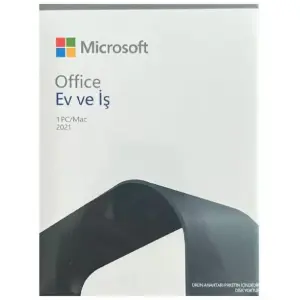 Microsoft Office 2021 Ev ve İş Türkçe Kutu BİND  PC/MAC T5D-03555
